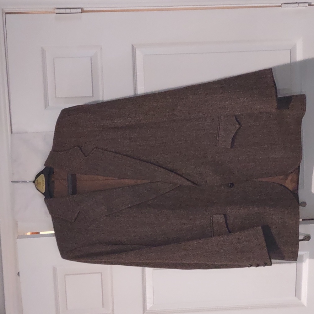 Pioneer Wear mens Western jacket brown wool size 44L EUC